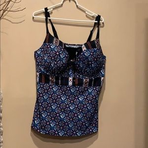Lane Bryant 42F Tribal Print Tankini Top